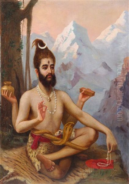 Untitled (shiva) Oil Painting by Raja Ravi Varma