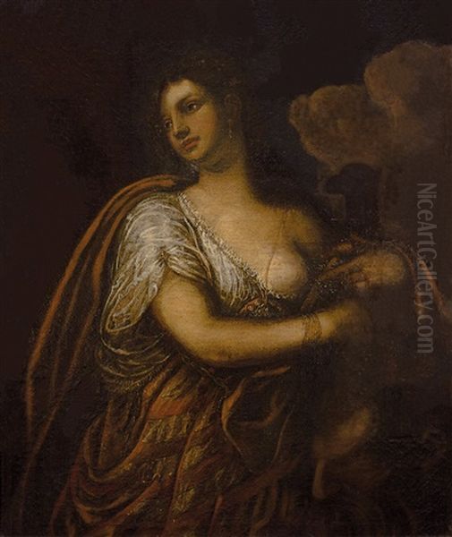 Judita S Hlavou Holoferna Oil Painting by Alessandro Varotari