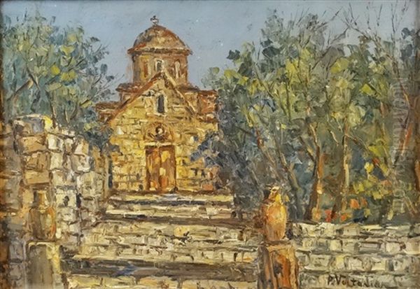 The Queen's Hermitage Of Balcic Oil Painting by Partog Vartanian