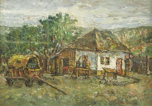 Peasant Household Oil Painting by Partog Vartanian