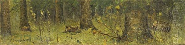 The Woodland Thickets Oil Painting by Viktor Mikhailovich Vasnetsov