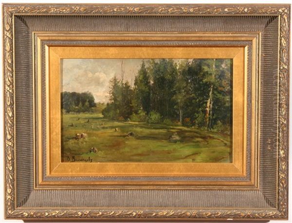 Summer In The Forest Oil Painting by Viktor Mikhailovich Vasnetsov