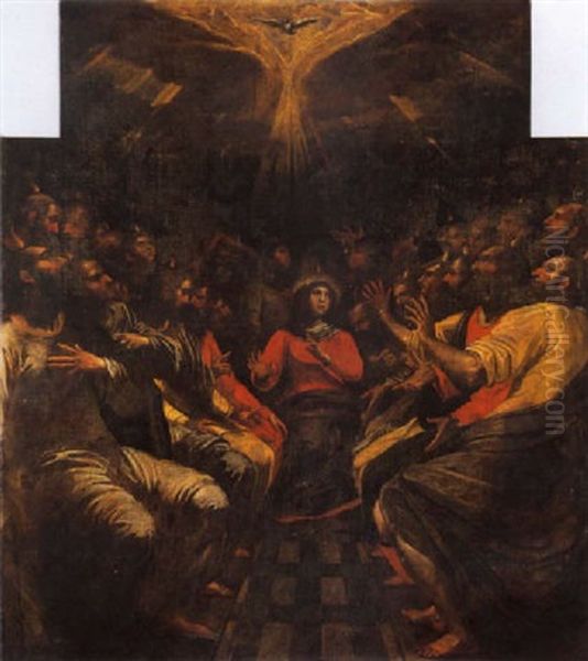 Pentecoste Oil Painting by Antonio Vassilacchi