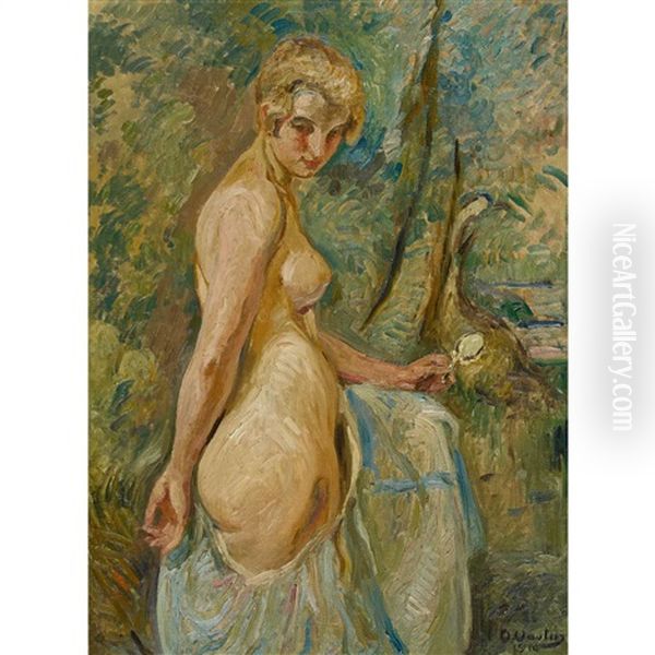 La Toilette Oil Painting by Otto Vautier