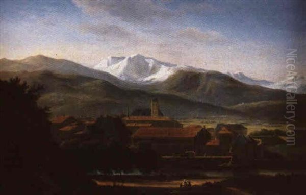 Paysage Oil Painting by Charles De Vaux