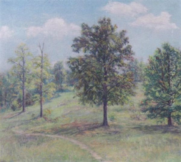 Indiana Landscape Oil Painting by Mary Howey Murray Vawter