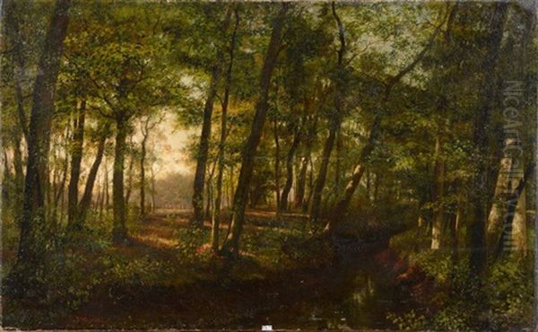 Chemin En Foret Oil Painting by Joaquin Vayreda y Vila