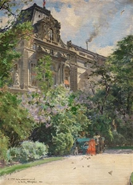 Jardin De Palacio Oil Painting by Carlos Vazquez