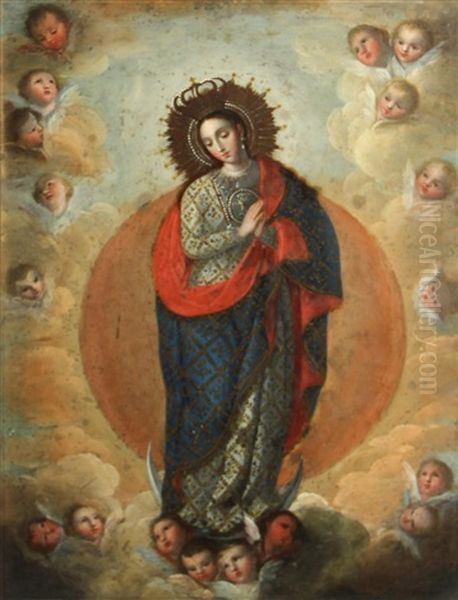 The Immaculate Conception Oil Painting by Jose Maria Tuser Vazquez