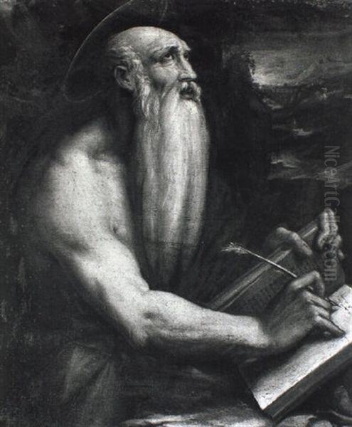 San Girolamo Oil Painting by Giovanni dei Vecchi