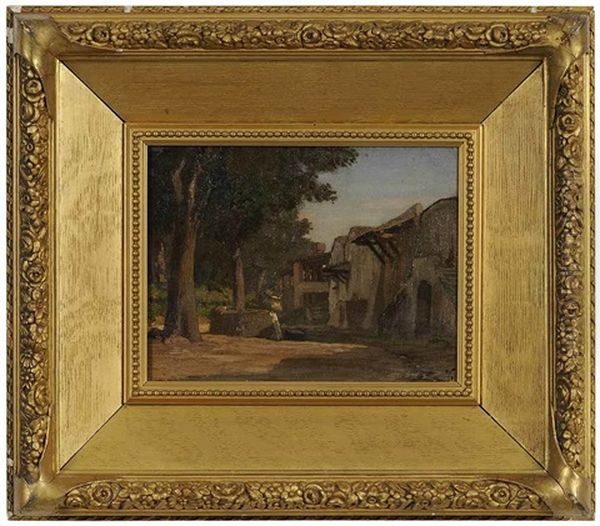 Wine Cellars Oil Painting by Elihu Vedder