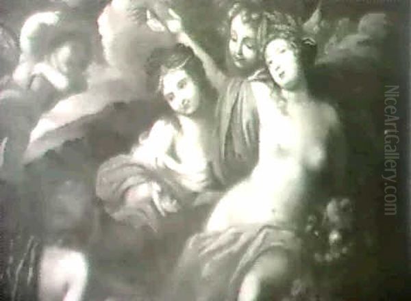 Ceres And Prosperpine Feted By Putti Oil Painting by Peter van Veen