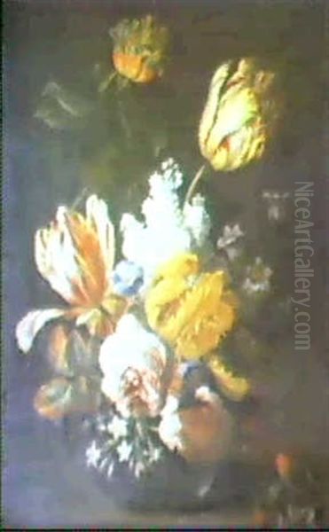 Bouquet De Fleurs Oil Painting by Frans Veerendael