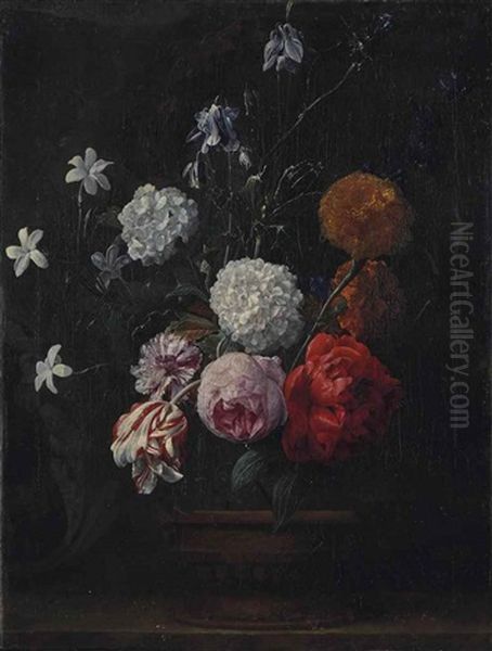 Bouquet De Fleurs Oil Painting by Nicolaes van Veerendael