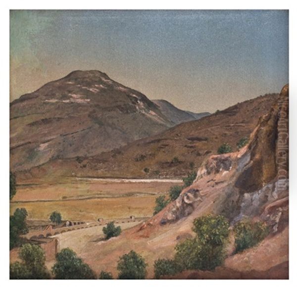 Penascos Del Cerro Atzacoalco Oil Painting by Jose Maria Velasco