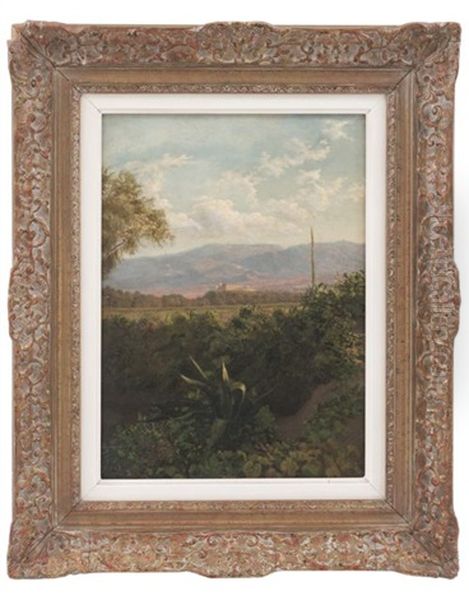 Vista Del Castillo De Chapultepec by Jose Maria Velasco