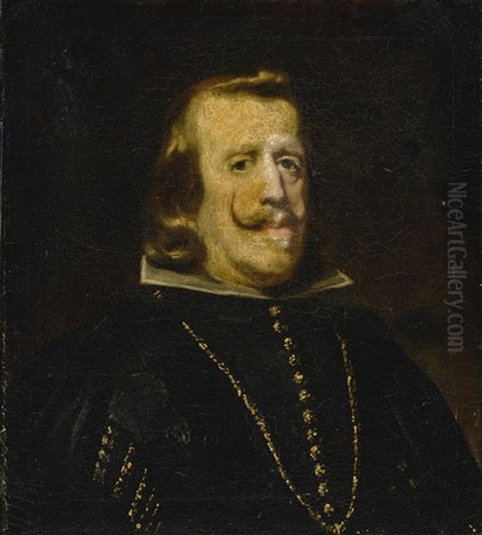 Portrait Of King Phillip Iv Oil Painting by Diego Velazquez