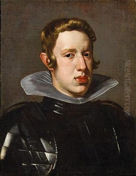 Portrait Of King Philip Iv Of Spain Oil Painting by Diego Velazquez