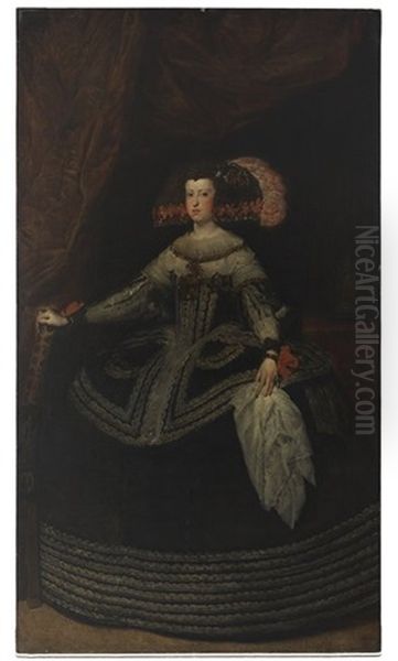 Mariana Of Austria, Queen Consort Of Spain Oil Painting by Diego Velazquez