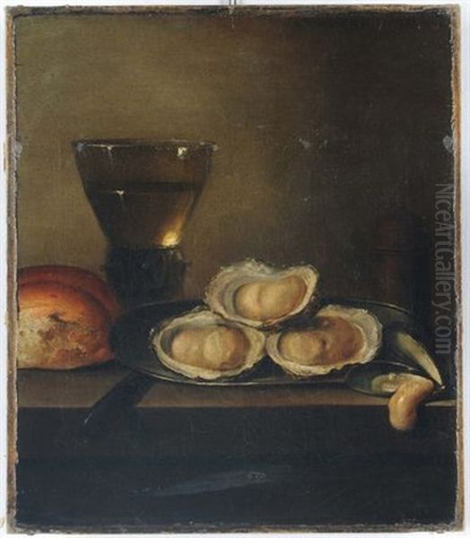 Natura Morta Con Ostriche Oil Painting by Jan van de Velde II