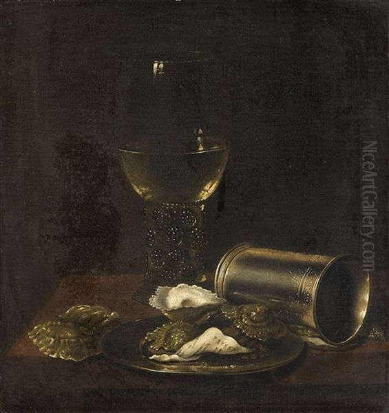 Still Life With A Rummer Oil Painting by Jan van de Velde III