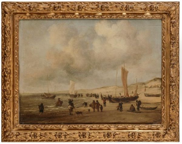 Panneau De Chene, Renforce Oil Painting by Willem van de Velde the Younger