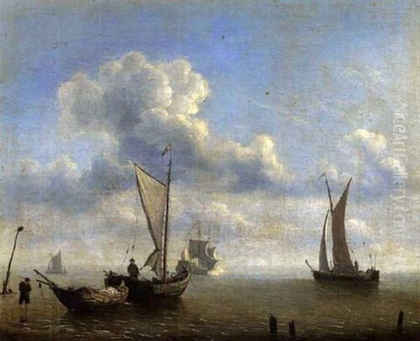 Marine Oil Painting by Cornelis van de Velde