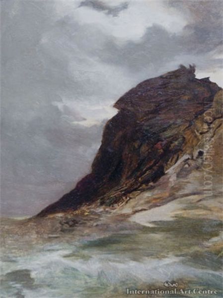 Seatoun Heads Oil Painting by Petrus Carel van de Velden