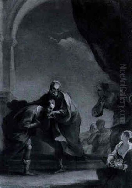 The Return Of The Prodigal Son Oil Painting by Francesco Vellani