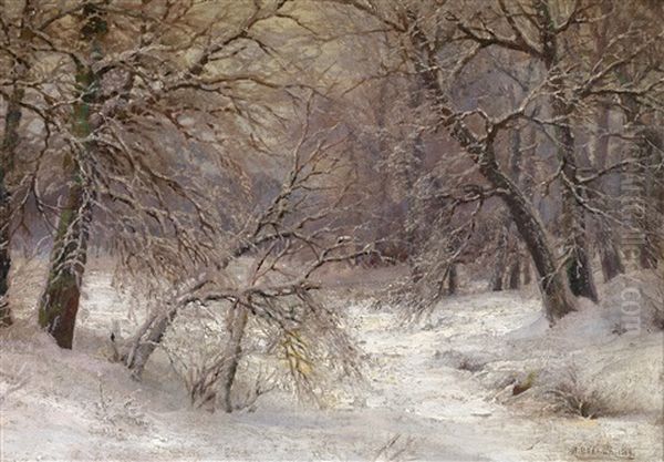 Winterlandschaft Oil Painting by Ivan Augustovitch Veltz