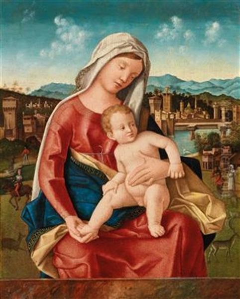 Madonna And Child Oil Painting by Bartolomeo Veneto