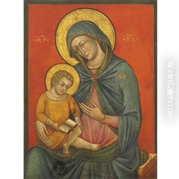 Madonna Col Bambino Oil Painting by Donato (e Catarino) Veneziano