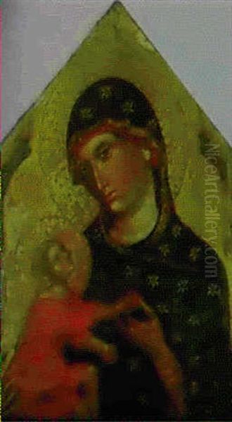 Madonna Col Bambino Oil Painting by Paolo Veneziano