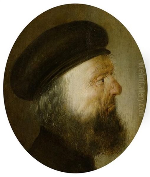 Portrat Eines Bartigen Mannes Oil Painting by Jan van de Venne