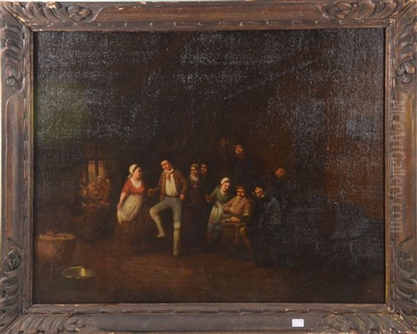 Fete Flamande Oil Painting by Charles (Karel Ferdinand) Venneman