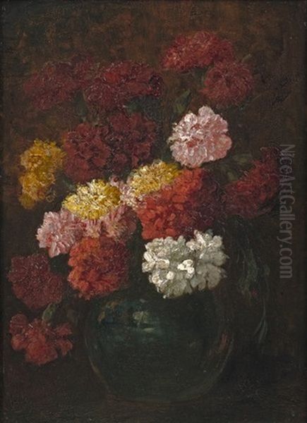 Bouquet De Pivoines Oil Painting by Rosa Venneman