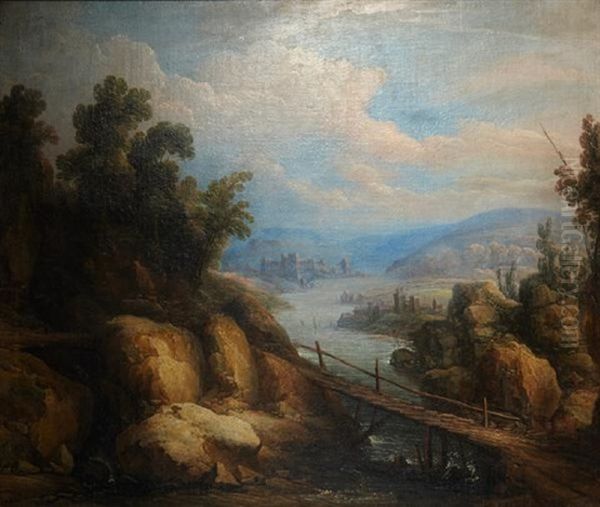 Paysage A La Riviere Oil Painting by Tobias Veraagt