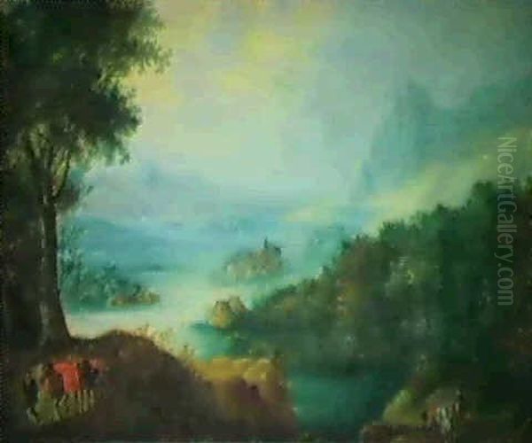 Paysage De La Vallee Du Rhin Oil Painting by Tobias Veraagt