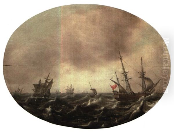 Marine, La Chasse Cachalot Oil Painting by Cornelis Verbeeck