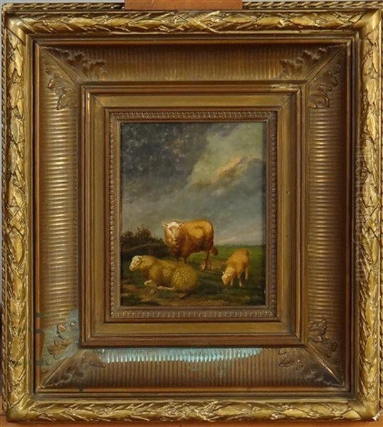 Moutons Oil Painting by Eugene Verboeckhoven