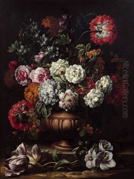 Bouquet De Fleurs Oil Painting by Gaspar Pieter Verbruggen the Younger