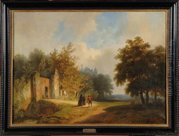 Paysage Anime Oil Painting by Cornelis Gerrit Verburgh