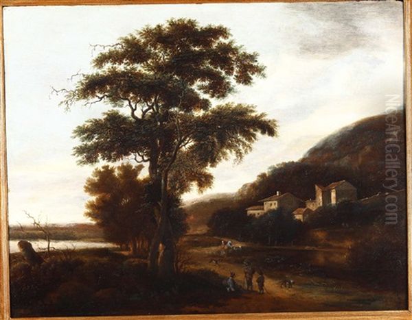 Paesaggio Oil Painting by Dionys Verburgh