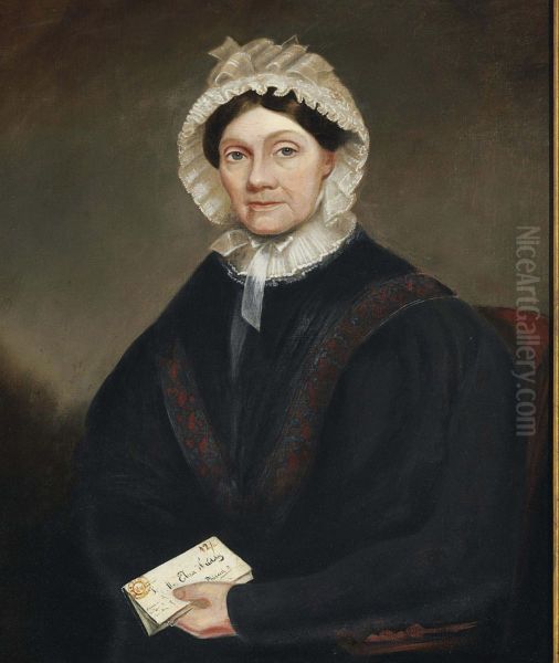 Mrs. Eliza Huddy Oil Painting by Edmund Brewster