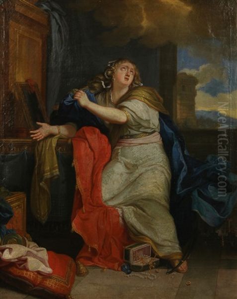 Danae Oil Painting by Francois (Van Hamken) Verdier