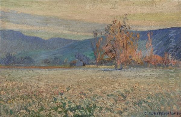 Paysage De Campagne, Effets Du Matin Oil Painting by Louis Mathieu Verdilhan