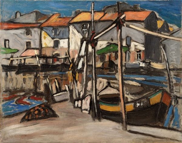 Martigues, Le Miroir Aux Oiseaux Oil Painting by Louis Mathieu Verdilhan