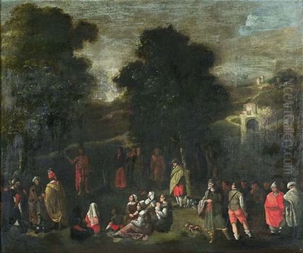 Predigt Johannes Des Taufers Oil Painting by Adriaen Verdoel