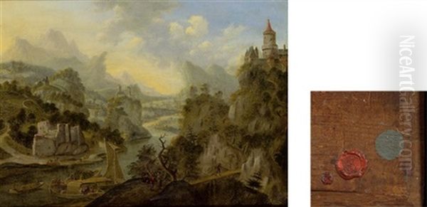 Flusslandschaft Oil Painting by Cornelis Verdonck