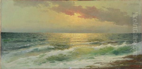 Coucher Du Soleil Sur La Mer Oil Painting by Ricardo Verdugo Landi